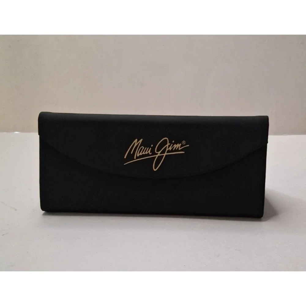 Maui Jim Black Tri-Fold Sunglasses Glasses Case Folds Flat Case Only NICE!